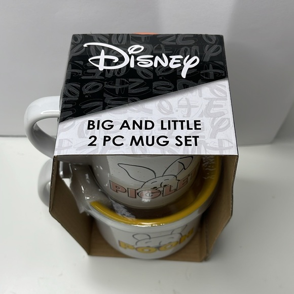 New Disney Winnie the pooh & Piget Big Mug Set Double Sided - Picture 2 of 13